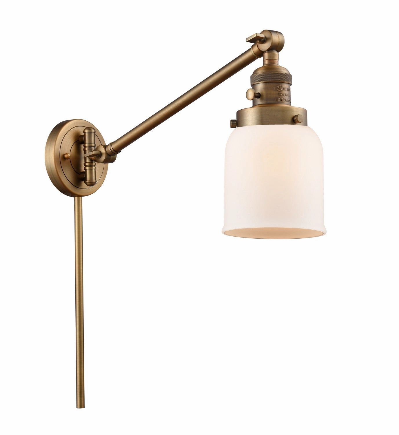 Franklin Restoration LED Swing Arm Lamp Brushed Brass Best Wall Lights online store