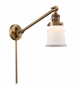Franklin Restoration LED Swing Arm Lamp Brushed Brass Best Wall Lights online store