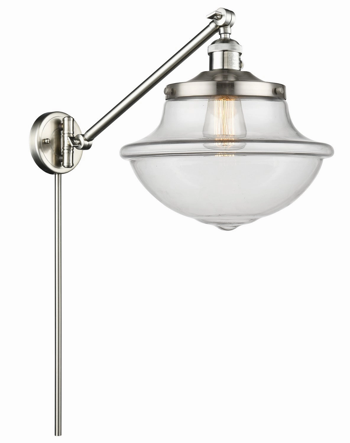 Franklin Restoration LED Swing Arm Lamp Brushed Satin Nickel Wall Lights for decor discount
