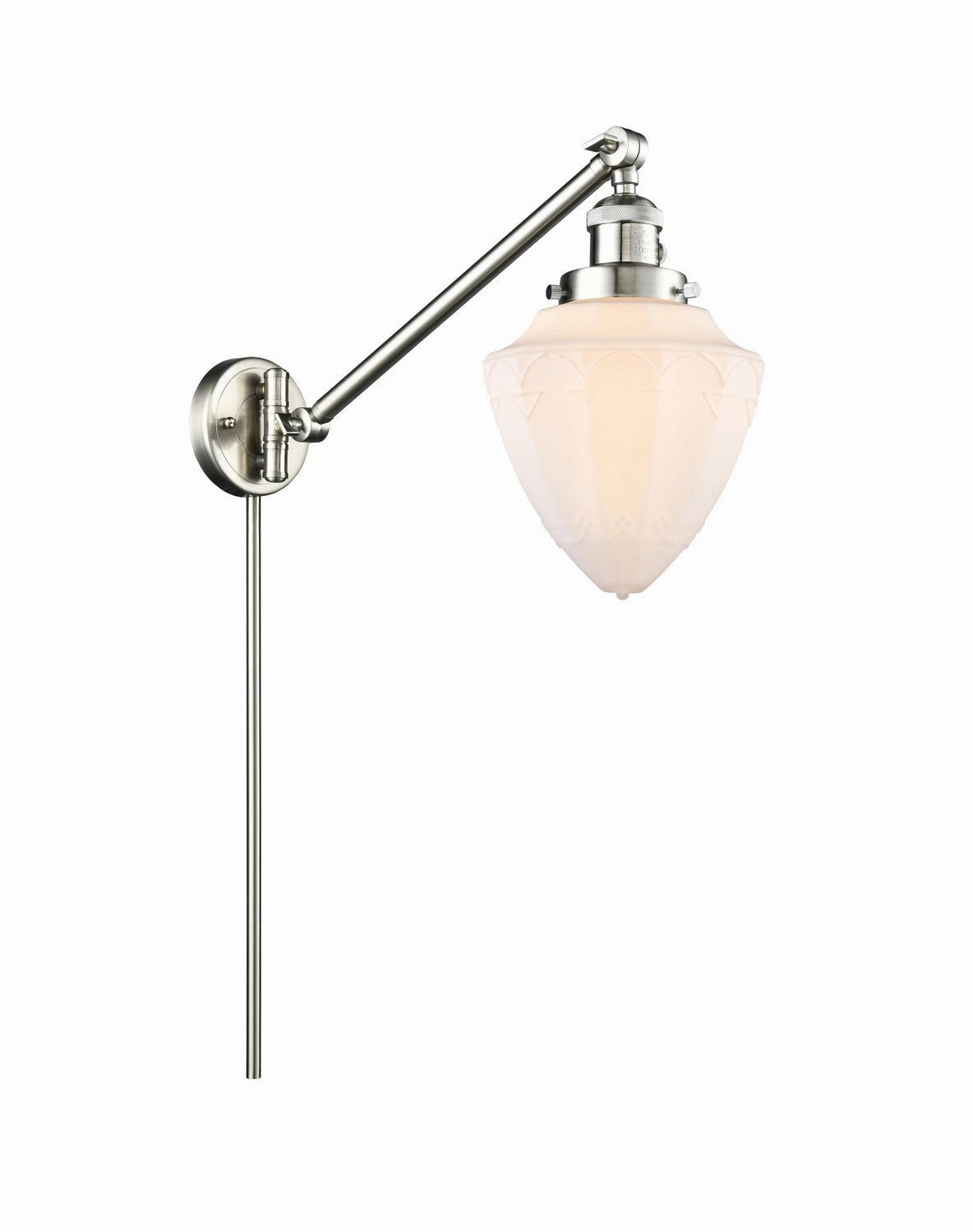 Franklin Restoration LED Swing Arm Lamp Brushed Satin Nickel Wall Lights for decor discount