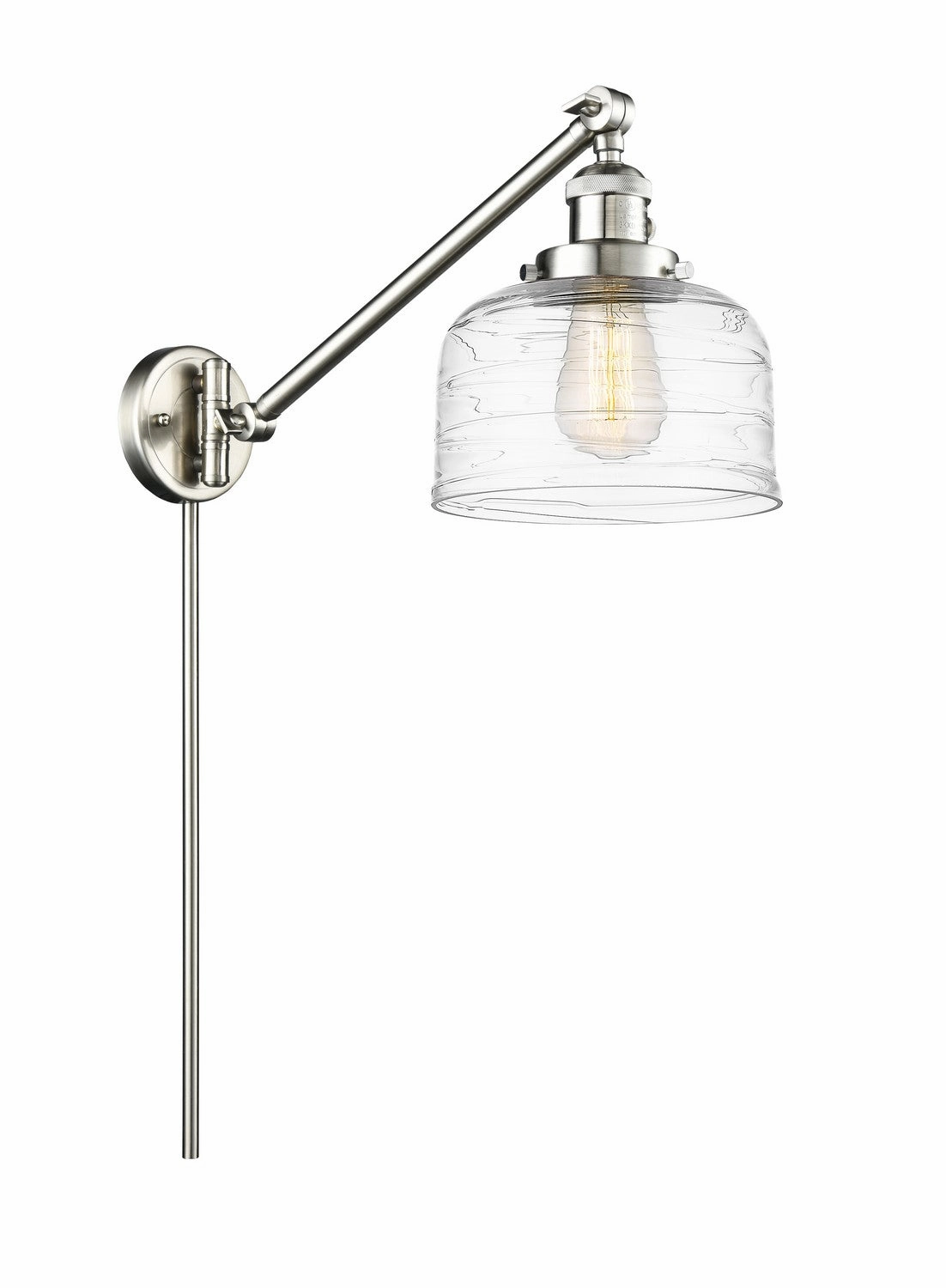 Franklin Restoration LED Swing Arm Lamp Brushed Satin Nickel Wall Lights for decor discount
