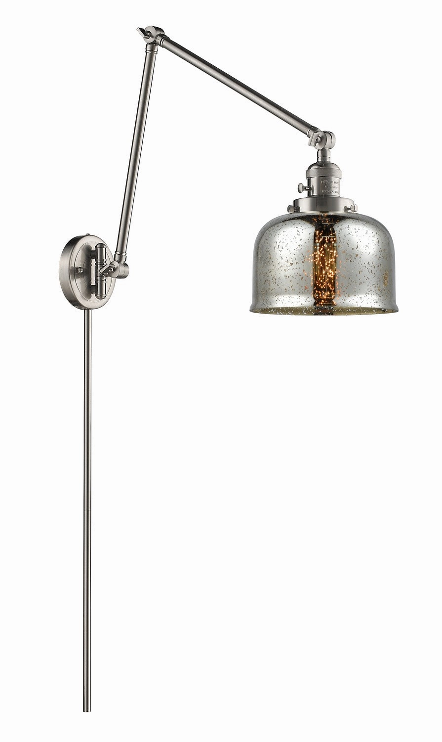 Franklin Restoration LED Swing Arm Lamp Brushed Satin Nickel Wall Lights for decor discount