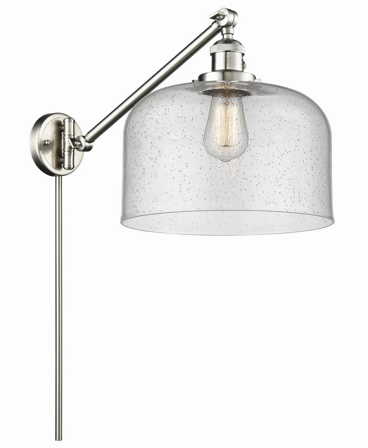 Franklin Restoration LED Swing Arm Lamp Brushed Satin Nickel Wall Lights for decor discount