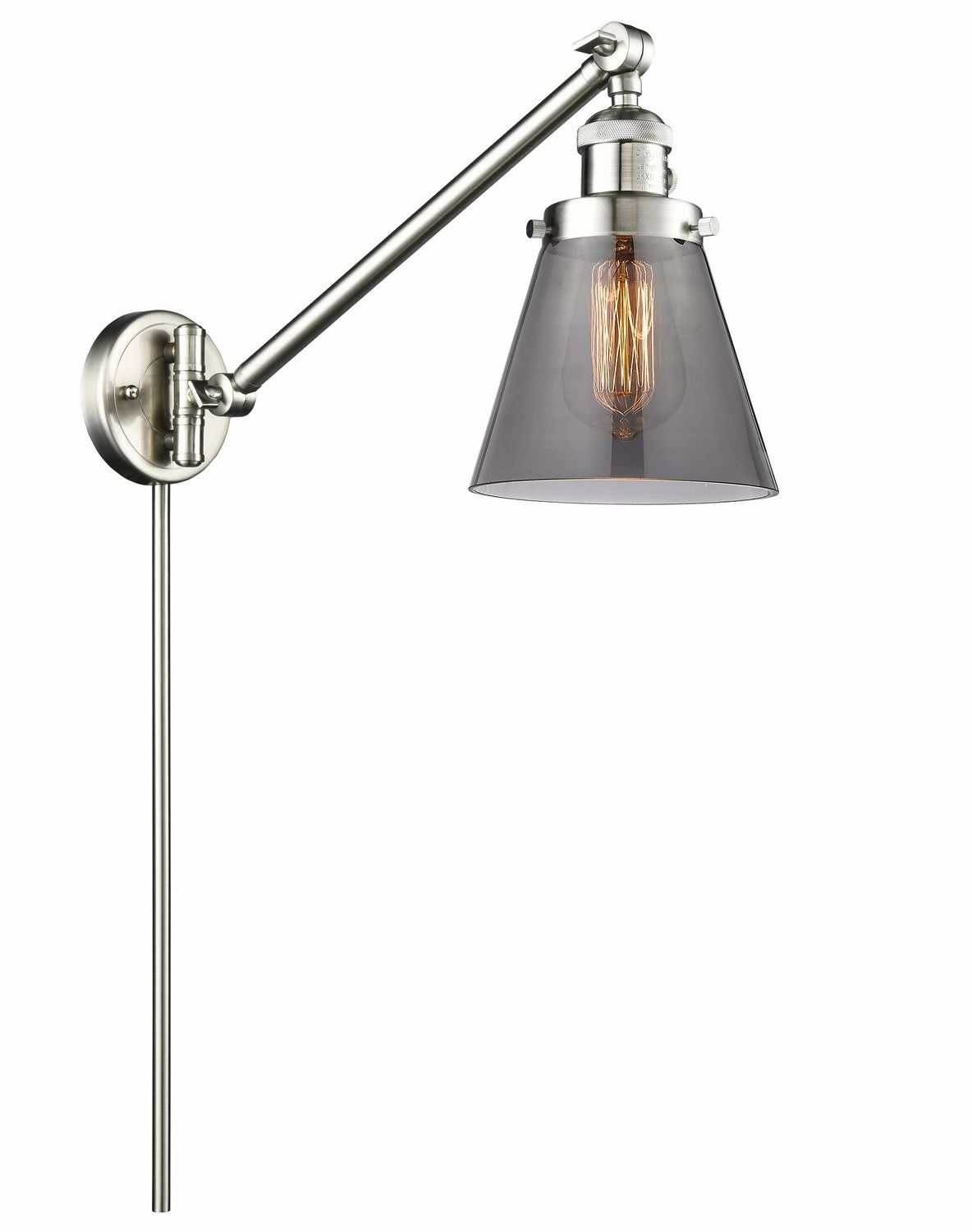 Franklin Restoration LED Swing Arm Lamp Brushed Satin Nickel Wall Lights for decor discount