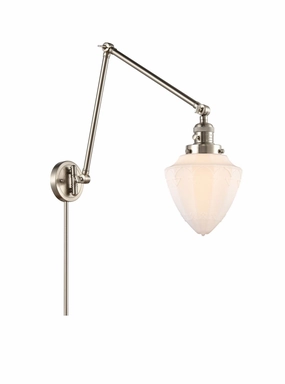 Franklin Restoration LED Swing Arm Lamp Brushed Satin Nickel Wall Lights for decor discount