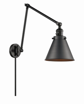 Franklin Restoration LED Swing Arm Lamp Matte Black Wall Lights for decor discount