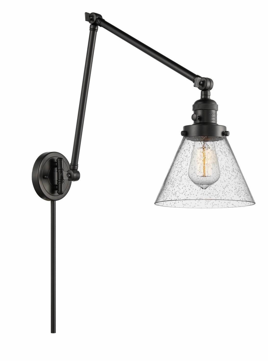 Franklin Restoration LED Swing Arm Lamp Matte Black Wall Lights for decor discount