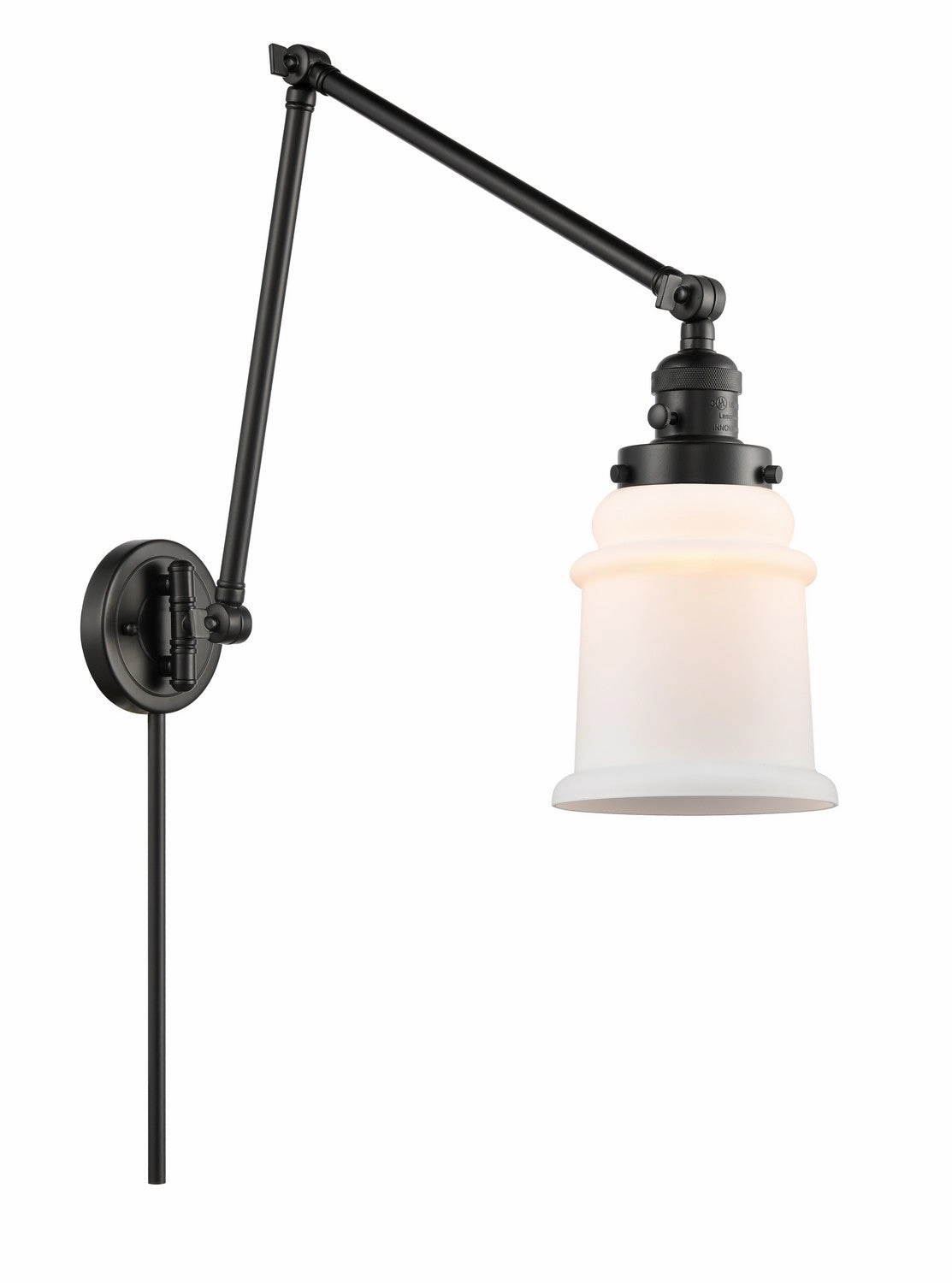 Franklin Restoration LED Swing Arm Lamp Matte Black Wall Lights for decor discount
