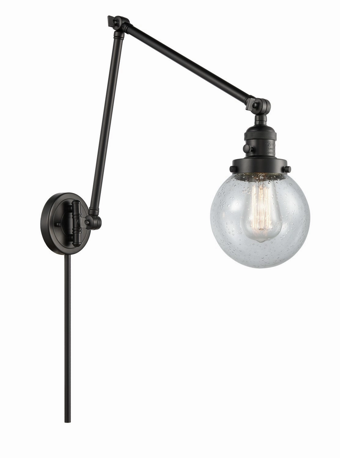 Franklin Restoration LED Swing Arm Lamp Matte Black Wall Lights for decor discount