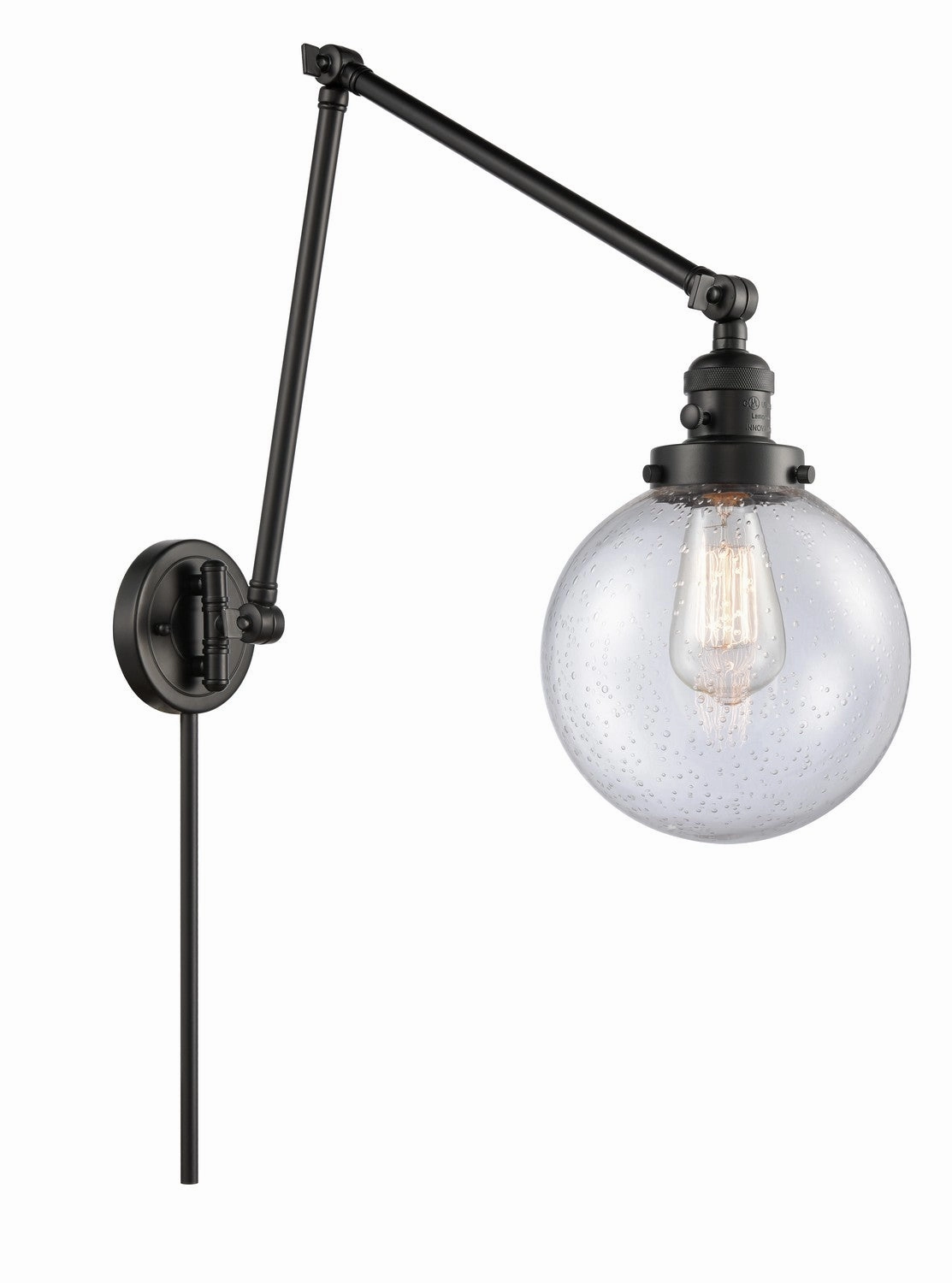 Franklin Restoration LED Swing Arm Lamp Matte Black Wall Lights for decor discount