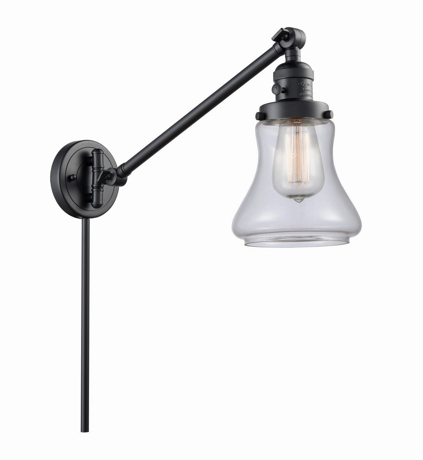 Franklin Restoration LED Swing Arm Lamp Matte Black Best Wall Lights online store