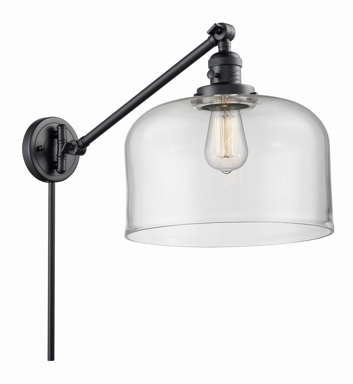 Franklin Restoration LED Swing Arm Lamp Matte Black Best Wall Lights online store