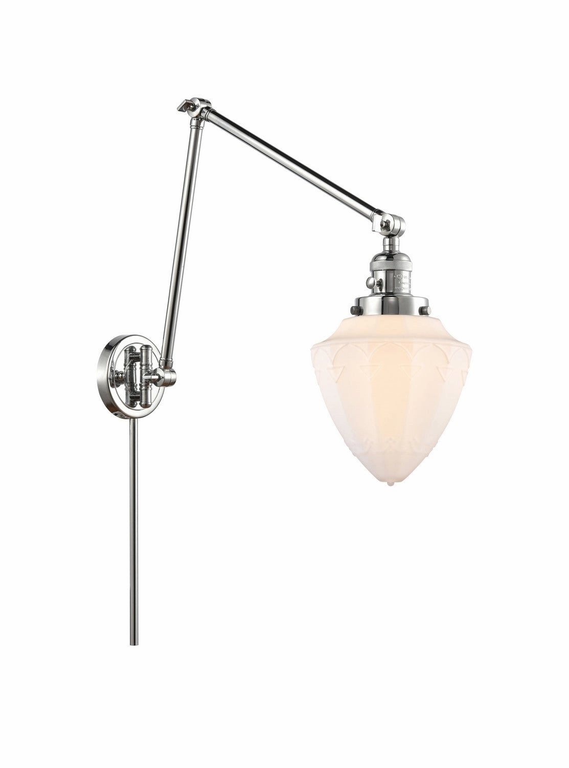 Franklin Restoration LED Swing Arm Lamp Polished Chrome Wall Lights for decor discount