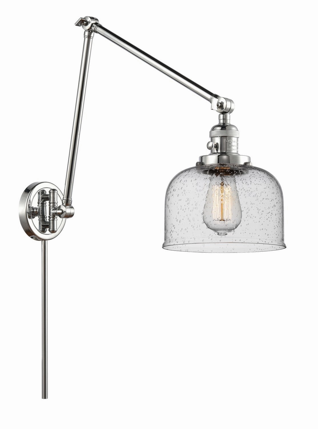 Franklin Restoration LED Swing Arm Lamp Polished Chrome Wall Lights for decor discount