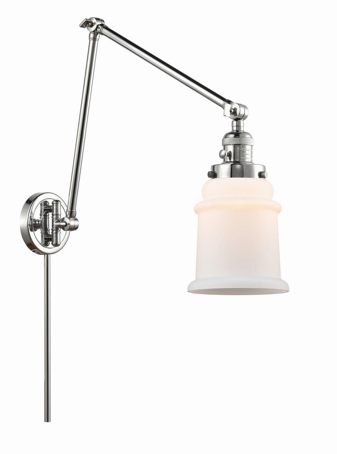 Franklin Restoration LED Swing Arm Lamp Polished Chrome Wall Lights for decor discount