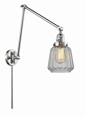Franklin Restoration LED Swing Arm Lamp Polished Chrome Wall Lights for decor discount