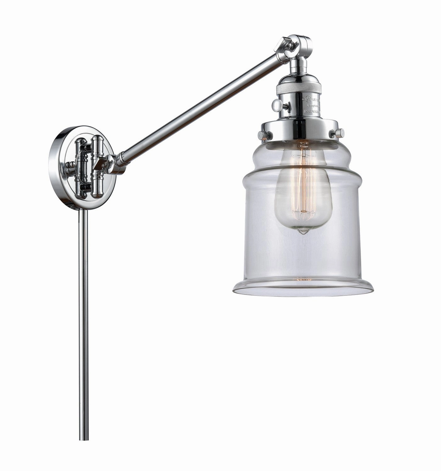 Franklin Restoration LED Swing Arm Lamp Polished Chrome Best Wall Lights online store