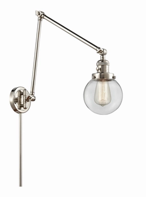 Franklin Restoration LED Swing Arm Lamp Polished Nickel Wall Lights for decor discount