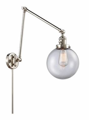 Franklin Restoration LED Swing Arm Lamp Polished Nickel Wall Lights for decor discount