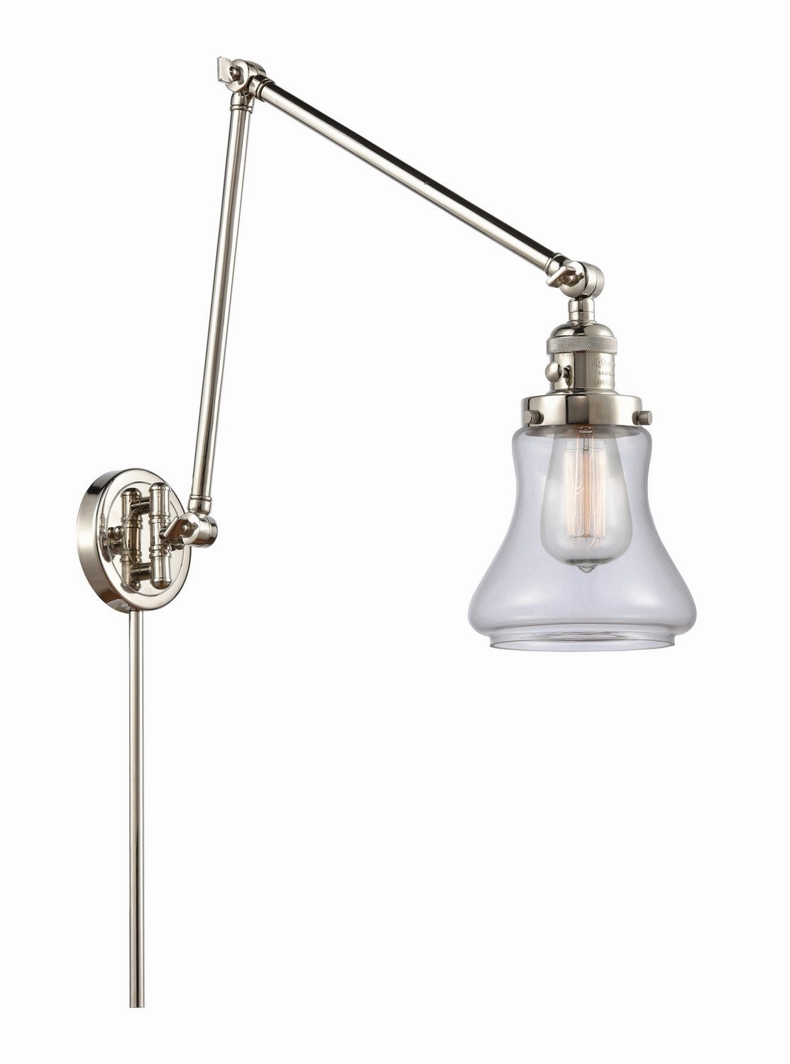 Franklin Restoration LED Swing Arm Lamp Polished Nickel Wall Lights for decor discount