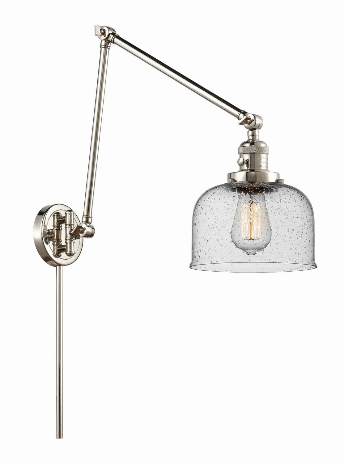 Franklin Restoration LED Swing Arm Lamp Polished Nickel Wall Lights for decor discount