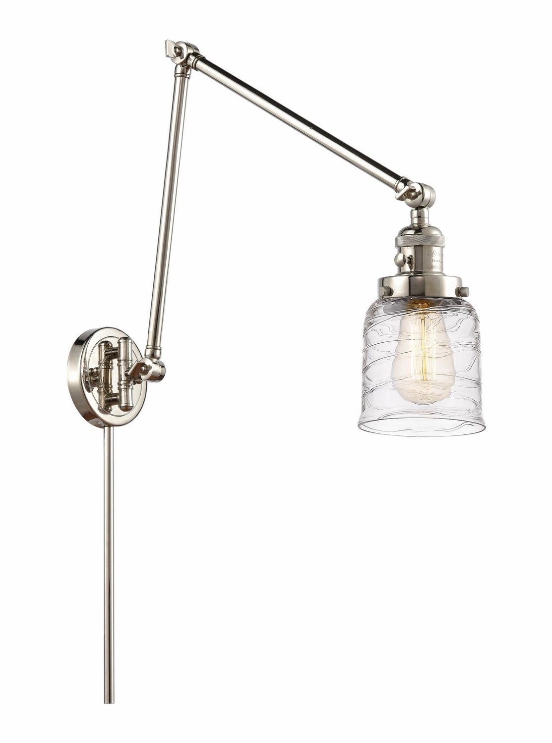 Franklin Restoration LED Swing Arm Lamp Polished Nickel Wall Lights for decor discount