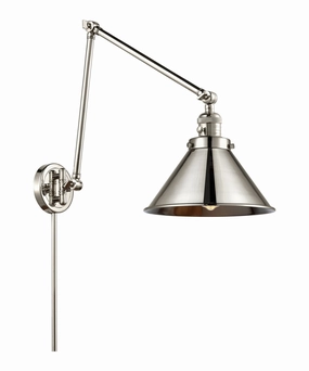 Franklin Restoration LED Swing Arm Lamp Polished Nickel Wall Lights for decor discount