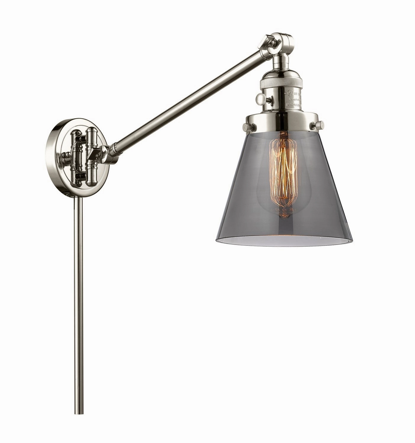 Franklin Restoration LED Swing Arm Lamp Polished Nickel Best Wall Lights online store