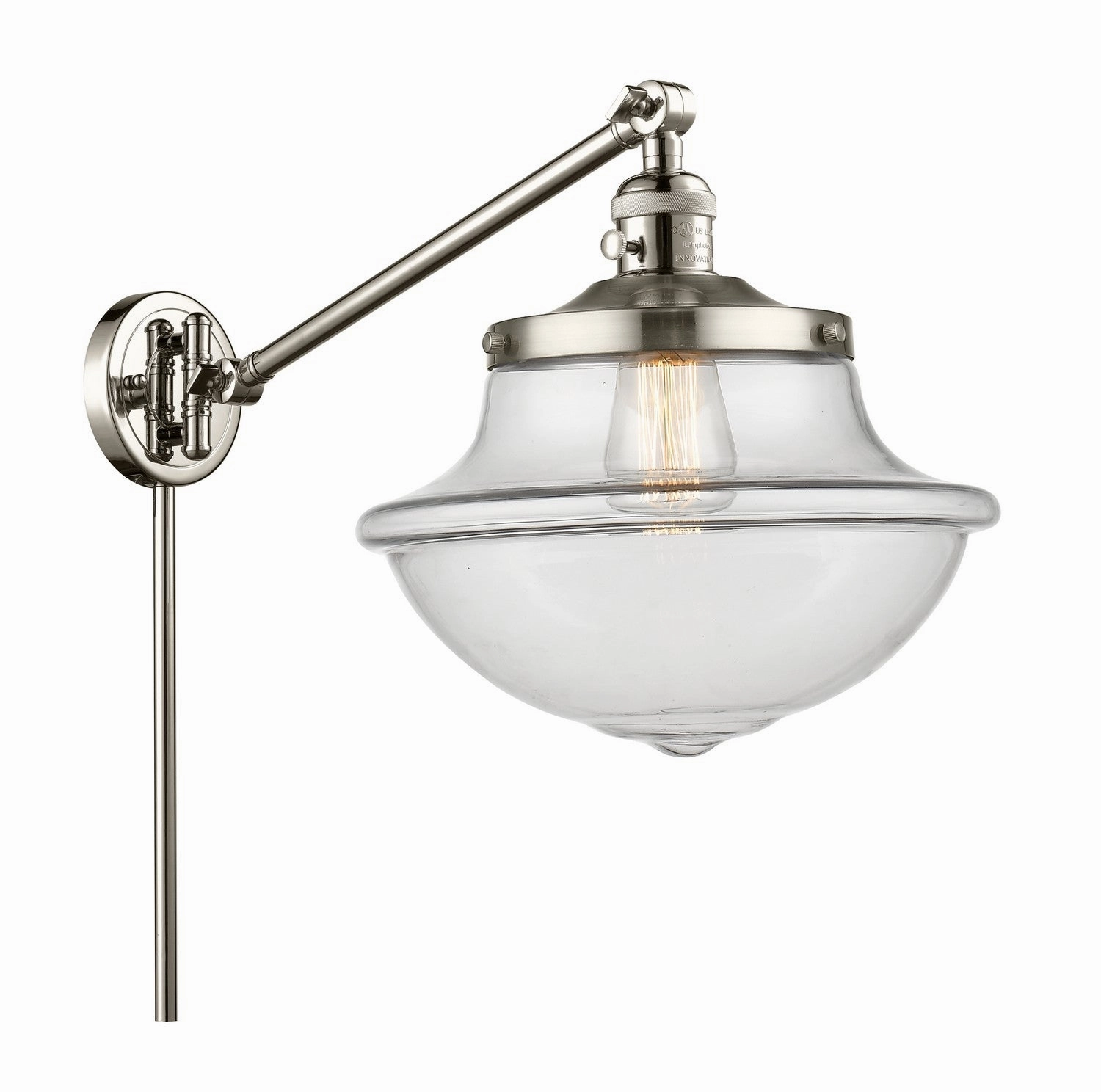 Franklin Restoration LED Swing Arm Lamp Polished Nickel Best Wall Lights online store