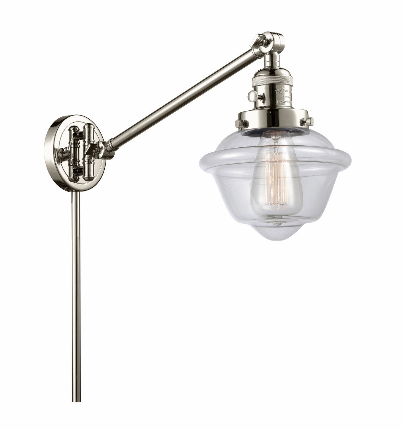 Franklin Restoration LED Swing Arm Lamp Polished Nickel Best Wall Lights online store