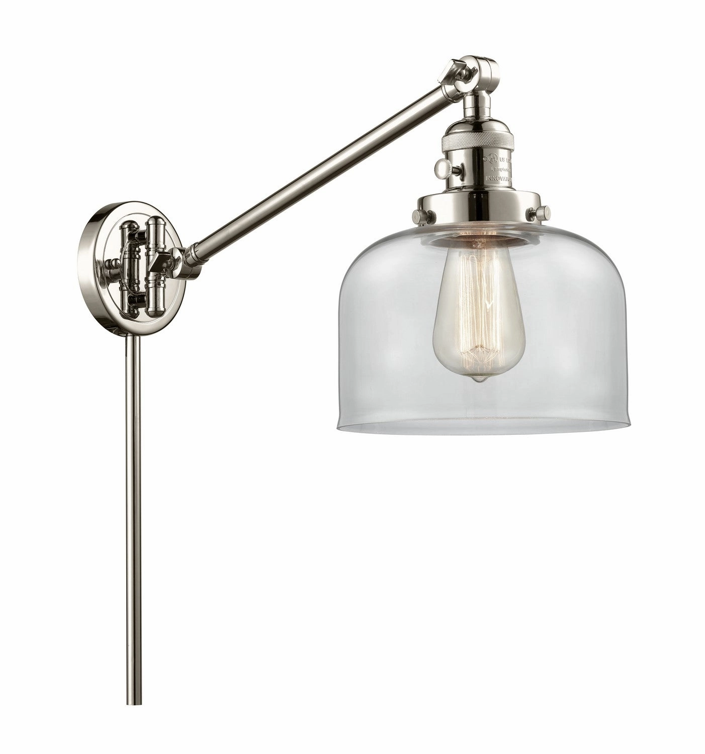 Franklin Restoration LED Swing Arm Lamp Polished Nickel Best Wall Lights online store