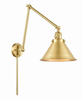 Franklin Restoration LED Swing Arm Lamp Satin Gold Wall Lights for decor discount