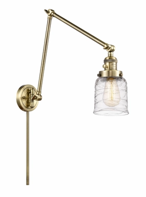 Franklin Restoration One Light Swing Arm Lamp Antique Brass Wall Lights for decor discount