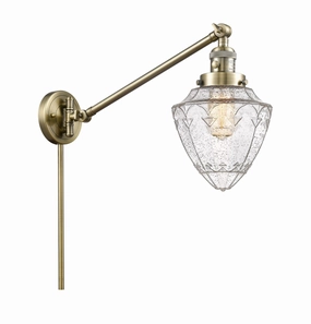 Franklin Restoration One Light Swing Arm Lamp Antique Brass Best Wall Lights online store