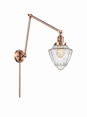 Franklin Restoration One Light Swing Arm Lamp Antique Copper Wall Lights for decor discount