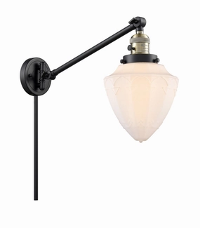 Franklin Restoration One Light Swing Arm Lamp Black Antique Brass Best Wall Lights online store