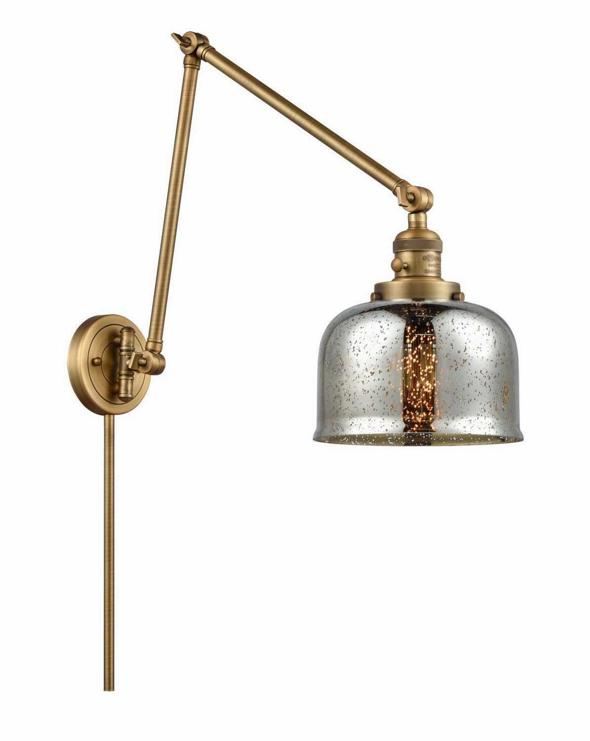 Franklin Restoration One Light Swing Arm Lamp Brushed Brass Wall Lights for decor discount