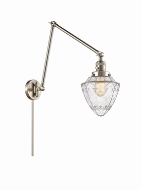Franklin Restoration One Light Swing Arm Lamp Brushed Satin Nickel Wall Lights for decor discount