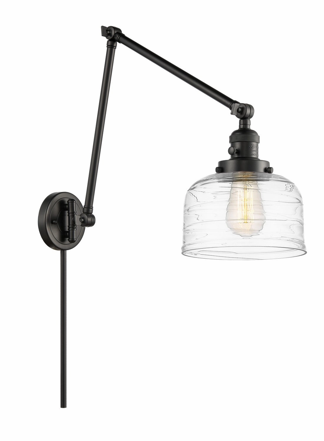 Franklin Restoration One Light Swing Arm Lamp Matte Black Wall Lights for decor discount