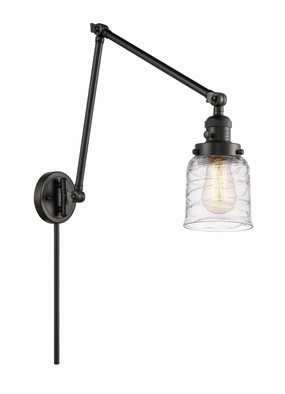 Franklin Restoration One Light Swing Arm Lamp Matte Black Wall Lights for decor discount