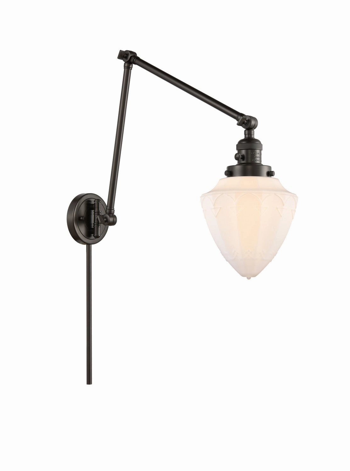 Franklin Restoration One Light Swing Arm Lamp Oil Rubbed Bronze Wall Lights for decor discount