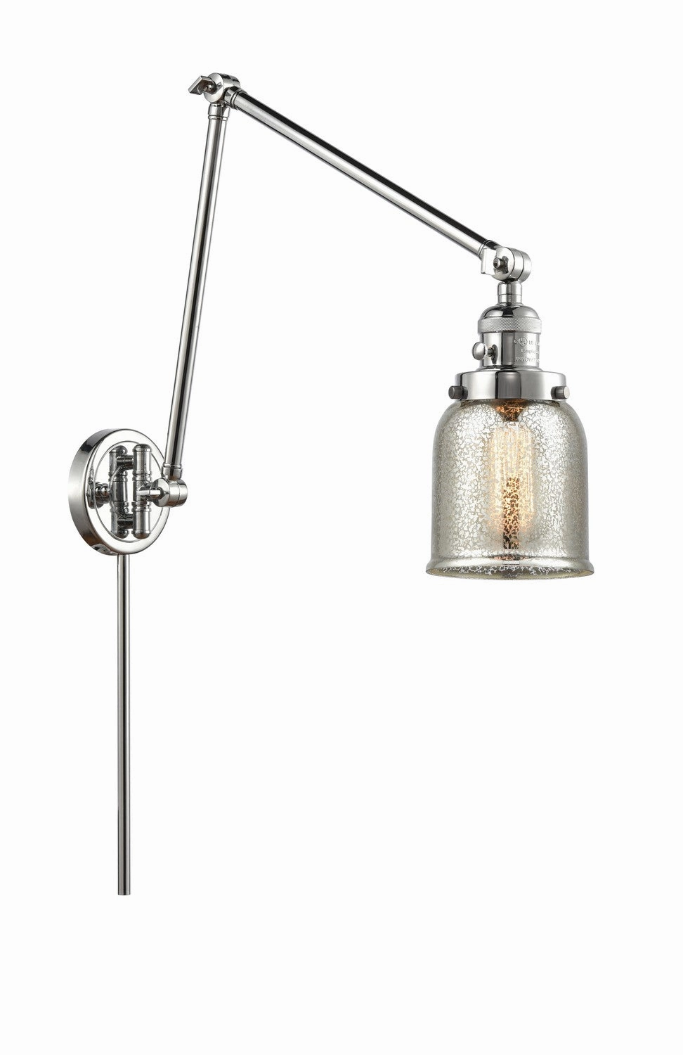 Franklin Restoration One Light Swing Arm Lamp Polished Chrome Wall Lights for decor discount