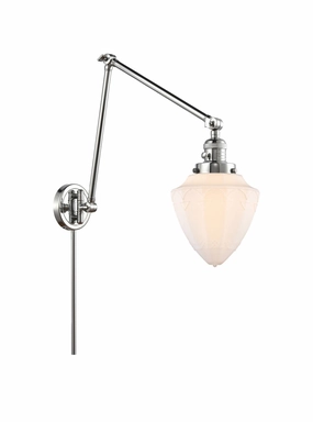 Franklin Restoration One Light Swing Arm Lamp Polished Chrome Wall Lights for decor discount