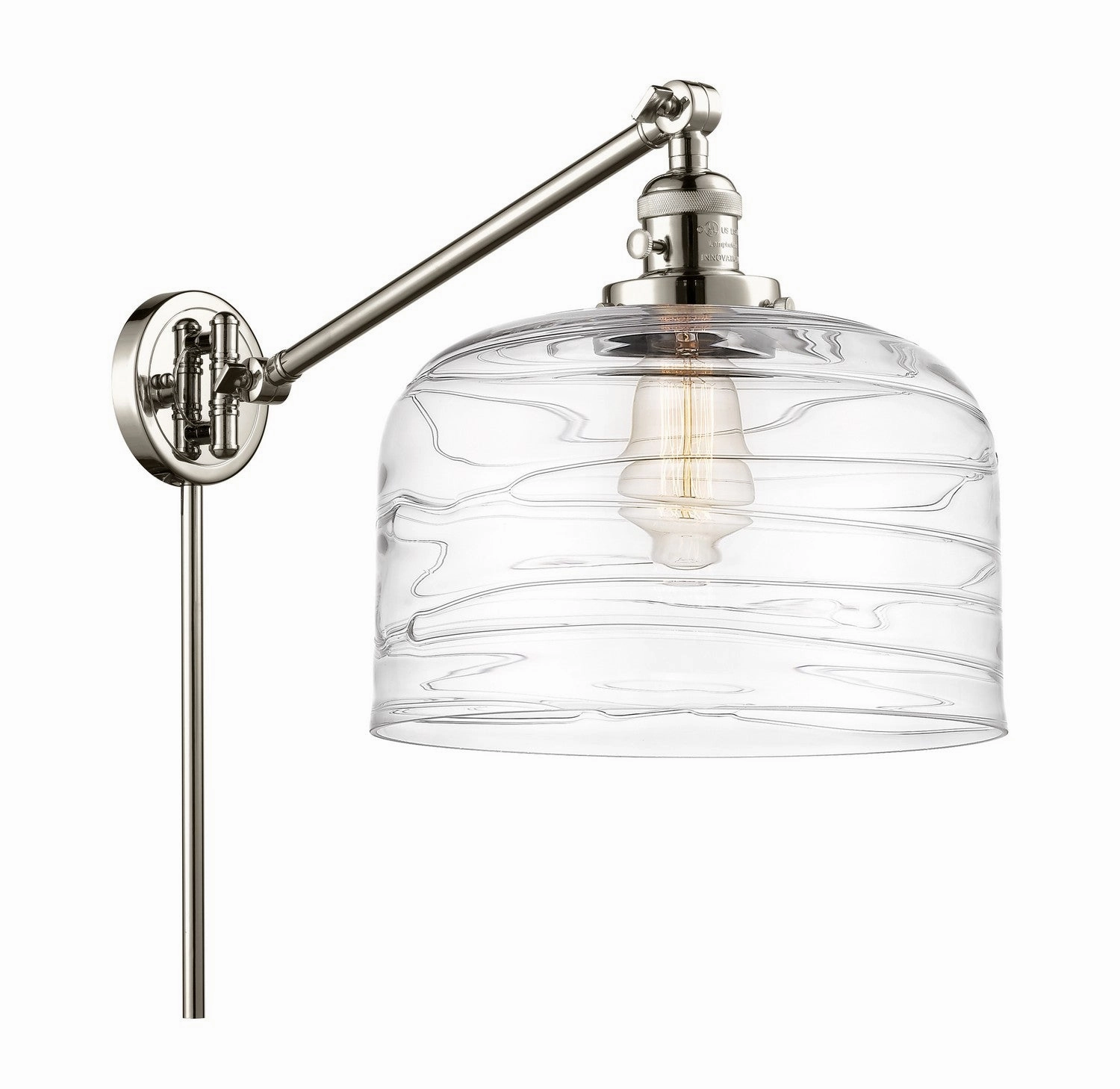 Franklin Restoration One Light Swing Arm Lamp Polished Nickel Best Wall Lights online store