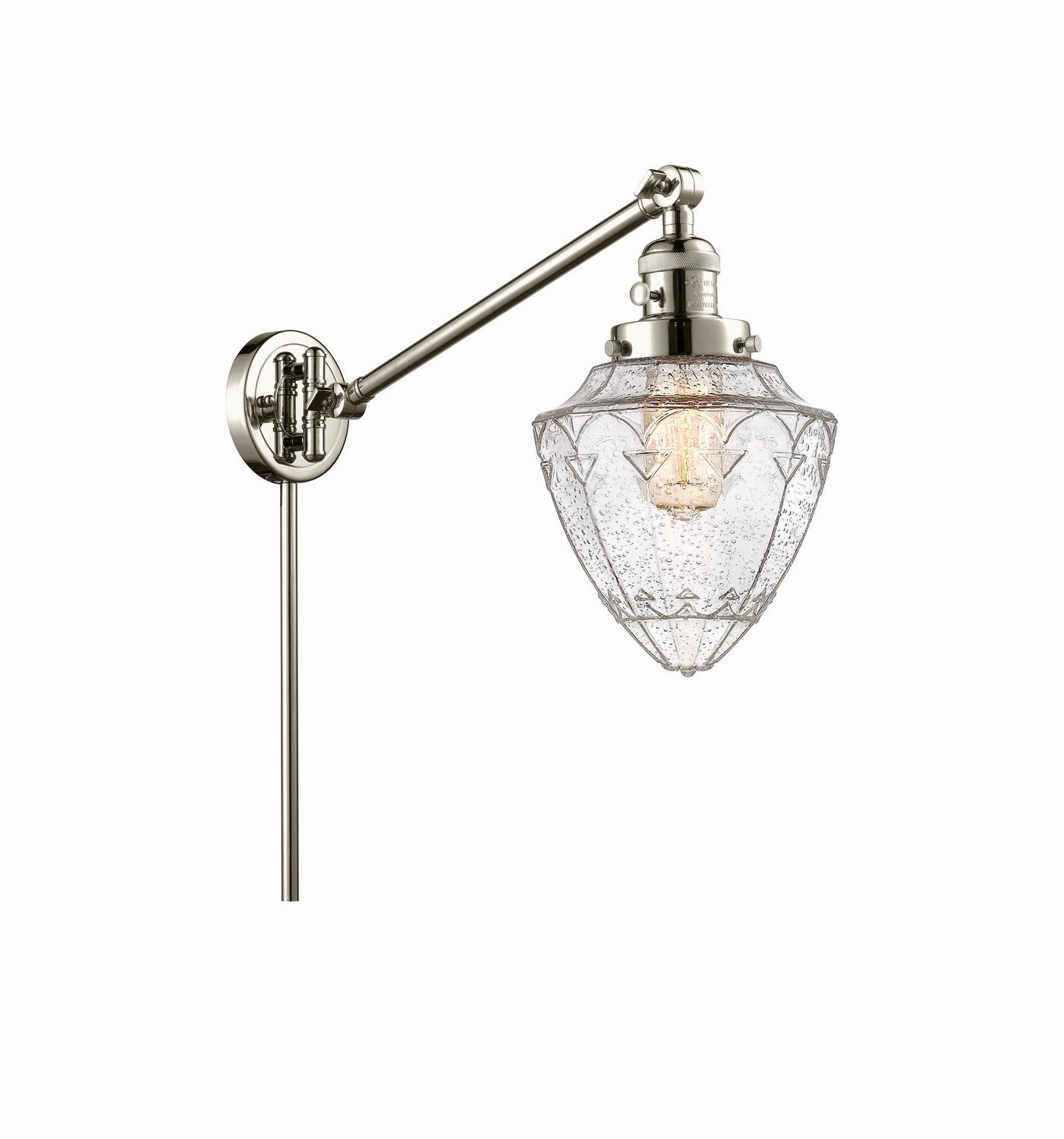 Franklin Restoration One Light Swing Arm Lamp Polished Nickel Best Wall Lights online store