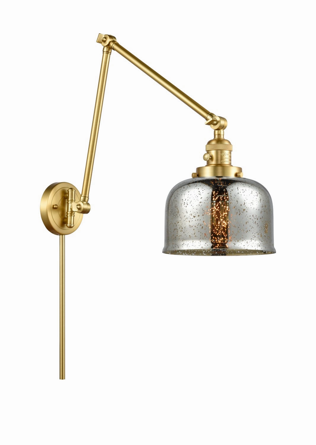 Franklin Restoration One Light Swing Arm Lamp Satin Gold Wall Lights for decor discount