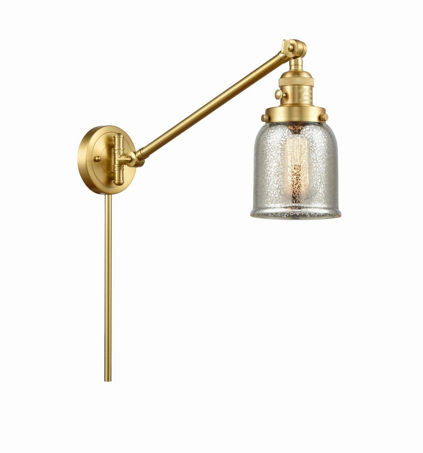 Franklin Restoration One Light Swing Arm Lamp Satin Gold Best Wall Lights online store