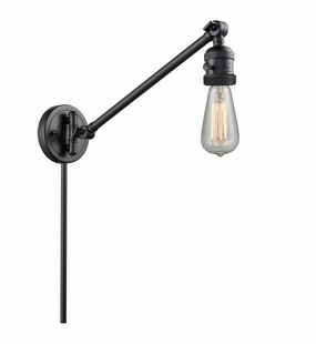 Franklin Restoration One light Swing Arm With Switch Matte Black Best Wall Lights online store