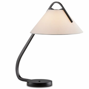 Frey Collection One Light Desk Lamp Satin Black/Brushed Brown Desk Lamps Lighting sale online
