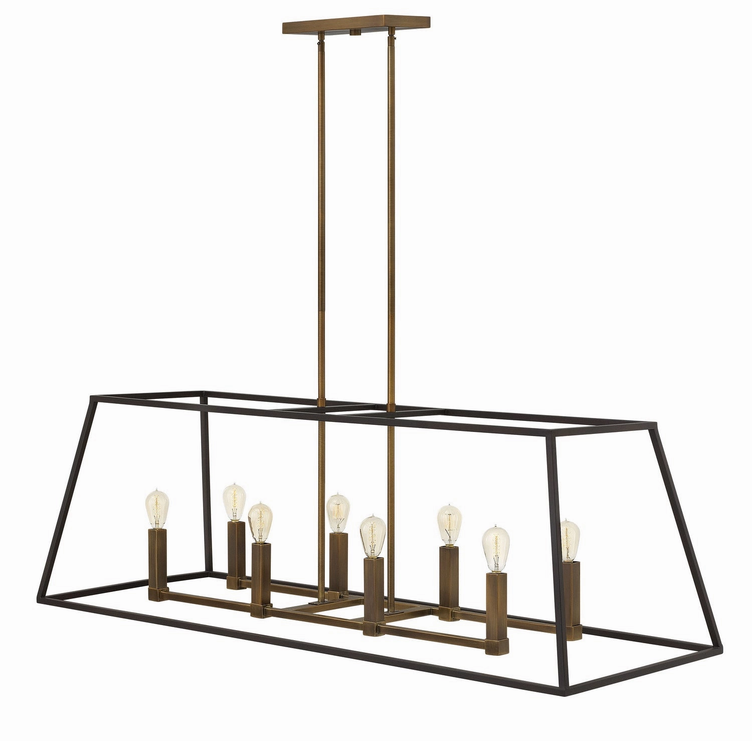 Fulton LED Linear Chandelier in Bronze Modern Ceiling Lights shop